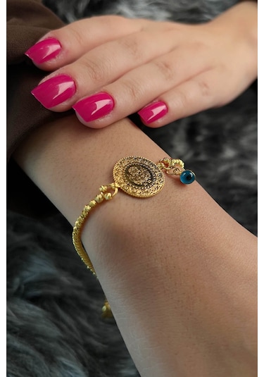 Fiyonk Kuyumculuk 14 Ayar Altın Dorika Toplu Çeyrek Altın Bileklik 001