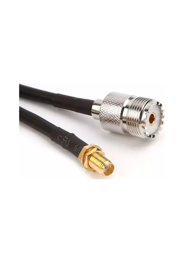 Pigtail Kablo Sma Dişi - Pl259 Dişi Dönüştürücü Siyah