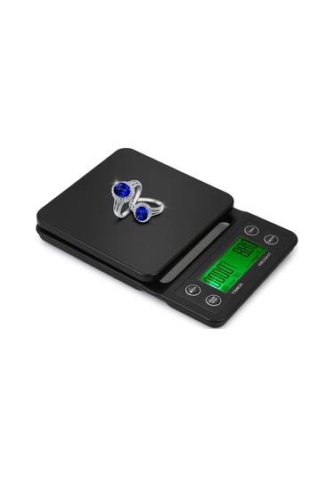 5kg/0.5g Kahve Damlama Ölçeği Büyük Net Lcd Ekranlı Hassas Elektrikli Mutfak Ölçeği