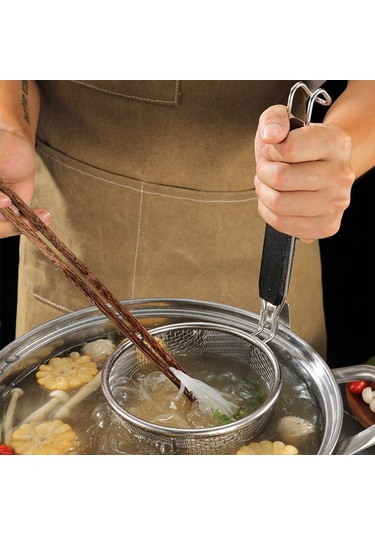 Suntek Kızartma Sepeti Skimmer Mutfak Örgü Süzgeç 35x16cm