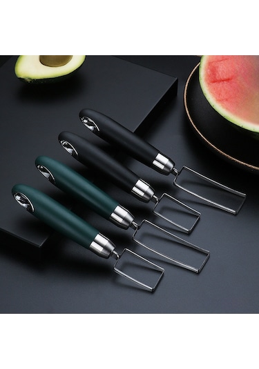 Qingmipy 304 Paslanmaz Çelik Küçük Kareli Karpuz Dilimleyici - Mümkün Her Meyve İçin Kesme Ve Dikme Aleti, Ev Ve Restoran Kullanıma Uygun, Stokta Wholesale Kare Şekilli Armut Kesi Trümpet Koyu Yeşil
