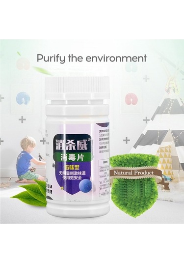 Fastbuy Klorlu Fırçalık Tablet - 100 Adet - Ev, Hastane, Okul İçin - Kokusu Giderici, Temizleyici - Sürekli Kullanım, Taşına