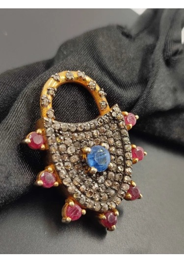 Tanzanit Yakut Elmas Kolye Ucu 283