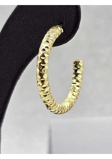 Xuping Burma Model Gold Renk Çelik Küpe Altın