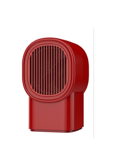 Dm Ev Isıtıcı Yurt Küçük Sessiz Sıcak Hava Üfleyici Taşınabilir Kırmızı