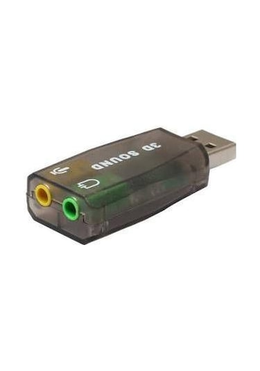 Harici USB Notebook Ses Kartı 3.5 mm. Kulaklık Mikrofon Çevirici