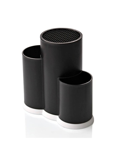 Periboia 3 Bölmeli Kaşıklık - Şef Bıçaklık Standı Çok Renkli