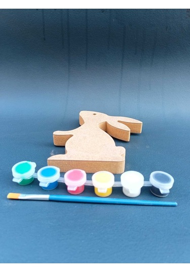 Na Neşeli Ahşap Okul Öncesi Etkinlik .ahşap Boyama Seti.. Eğitici Ahşap Boyası. Oyuncak Hayvan Model Tavsanboyalı