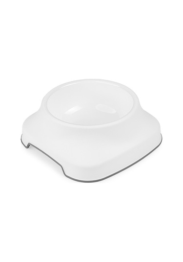 Pribor Kedi Köpek Mama Ve Su Kabı 2 Lt Silikon Kaydırmaz Taban Beyaz