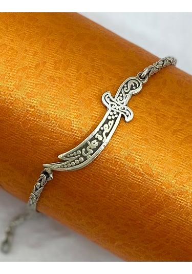 Kelepçeli Kı Lıç Gümüş Erkek Bileklik F160020101