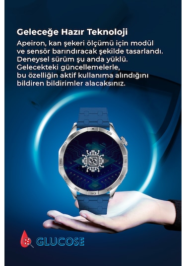 Spovan Apeiron Tansiyon Ölçer Akıllı Saat (Distribütör Garantili)