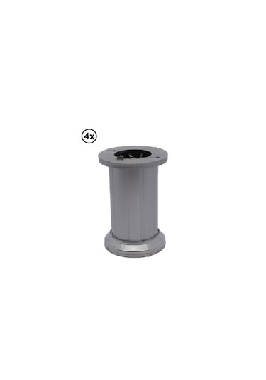 Akcell Elvin Ayak 10 Cm Saten Parlak Tabanlı X 4 Adet Saten
