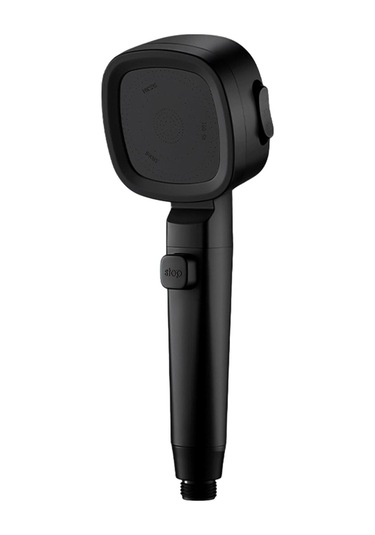 Siyah Su Tasarruflu Duş Başlığı Anahtarlı 260 100mm Abs Siyah