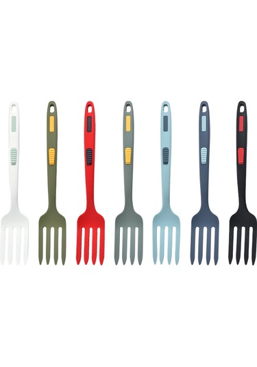 Youtek Siyah Silikon Mutfak Çatalı - Çok Amaçlı Modern Tasarım, Dayanıklı Malzeme İle Yemek Hazırlama Ve Servis İçin Diğer