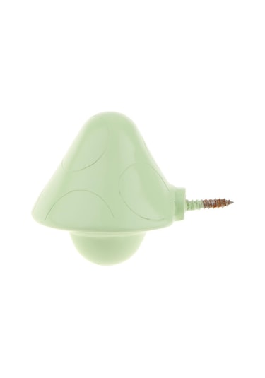 Suntek Vidalı Duvar Kancası Mantar Tasarımlı Kapı Askısı Duvar Asma Kancası S Yeşil 5 KG Çok Renkli