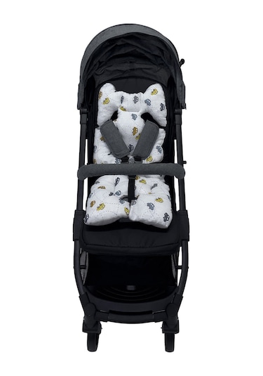 Ezh Collection 8011 Müslin Puset ve Oto Koltuğu Minderi Sarı-Gri