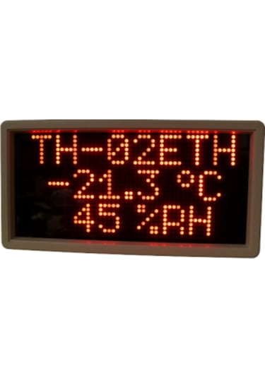 Electrosec Th-02Dsp Dotmatrix Isı Ve Nem Led Ekranı