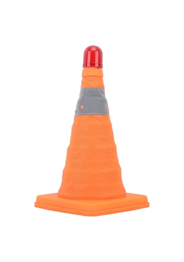 Xindoker Led Işıklı Yenilmez Pe Trafik Konisi - Katlanabilir Taşınabilir, 30cm Yükseklik, Dayanıklı Taban Ve Yüksek Görünürlük