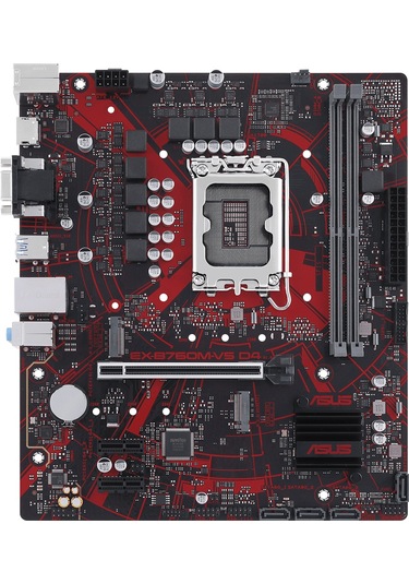 Asus Ex-b760m-v5 D4-csm 5333mhz Oc M.2 Hdmı Vga Matx 1700p