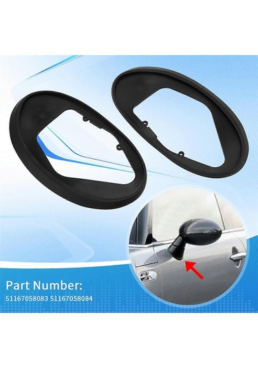 Mını Cooper R50 R Kapı Yan Ayna Contası - Bir Çift Kauçuk Conta Sızdırmazlık Halkası