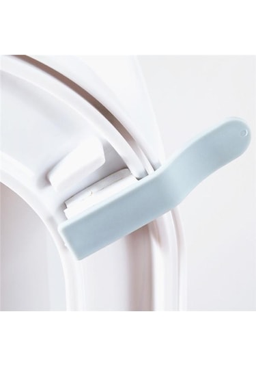 Açık Yeşil Tuvalet Kapağı Taşınabilir Cihaz Uygun Tuvalet Kapağı Cihazı Kirli El Açığa Çıkarma Tuvalet Kapağı