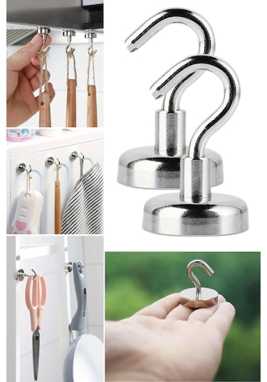 Buffer Güçlü Manyetik Mutfak,banyolar İçin Çok Amaçlı 2'li Magnet Askı Diğer