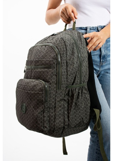 Ultra Hafif Çok Cepli Su Geçirmez Okul Çantası Laptop, Notebook, Okul, Spor, Seyahat Haki 571-11b-9 Haki