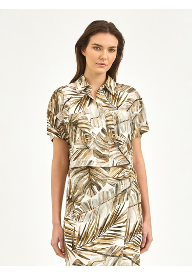 Karaca Kadın Regular Fıt Gömlek-ekru 12.25s.04.112 Ekru