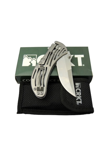 Crkt Metal Kamp Çakı 5265 18 CM Gümüş
