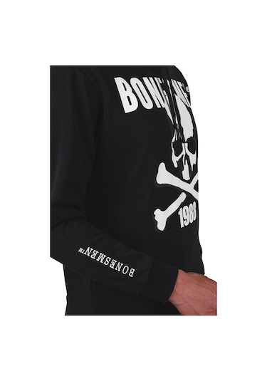 Bonesmen Erkek Kapüşonlu Sweatshirt (463014423) Siyah