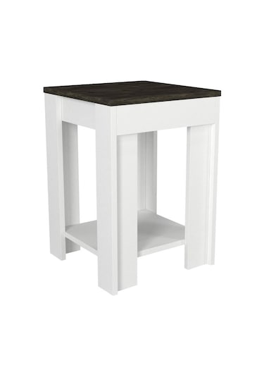 Dekorister Done Yan Sehpa Beyaz-Rebab