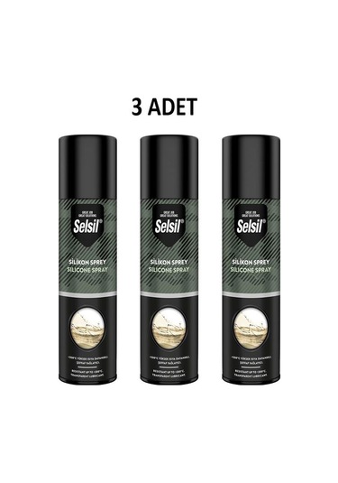 Selsil Silikon Sprey 200 Ml 3 Adet
