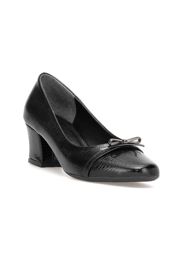 Elit Pm280 K555 Kadın Klasik Topuklu Ayakkabı Siyah Siyah