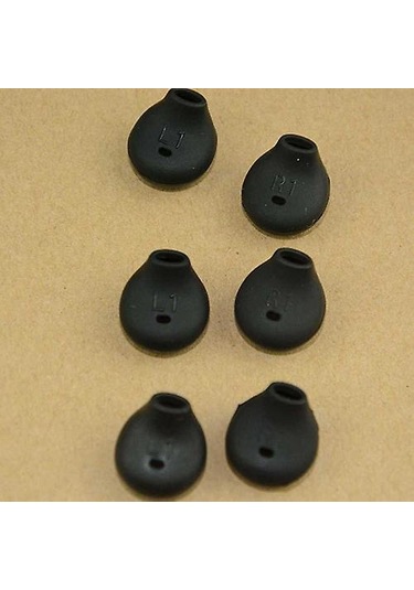 Samsung Active Galaxy Uyumlu S6 S7 Edge Level U Kulaklıklar İçin Kulaklık Jeli 3 Çift Siyah