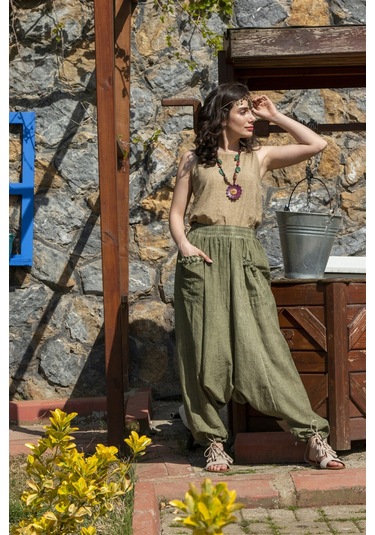 Kolsuz Poplin Zeyno Bluz Toprak Tprk Toprak