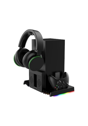İpega Pg-xbx023s Xbox Series X Multi Fonksiyonel Rgb Işıklı Askılı Şarj İstasyonlu Soğutucu Stand
