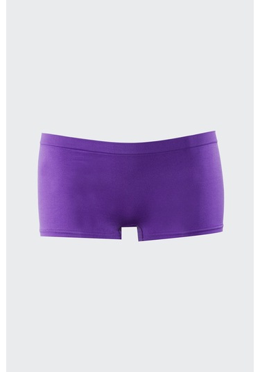 Nbb Kadın Neon Mor Yeşil Turkuaz Dikişsiz 3lü Ağlı Şort Külot Çok Renkli