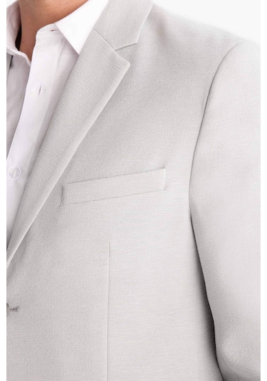 DeFacto Slim Fit Dar Kesim Yarım Astar Blazer Ceket E3447AX25SMGR323