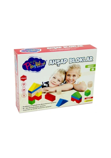 Playwood Eğitici Ahşap Bloklar 29 Parça