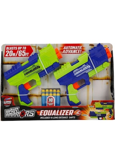 1062615 Air Warriors Equalizer 10 Mermili 2 Li Sünger Dart Atan Silah 21 Cm