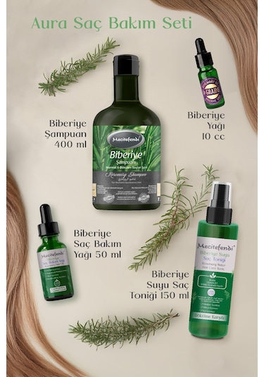 Mecitefendi Aura Biberiye Saç Bakım Seti