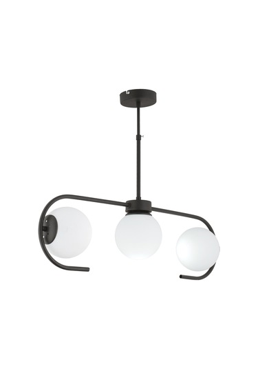 Diaspor 3'Lü Siyah Modern Sarkıt Genç Odası Yatak Odası Retro Salon Avize