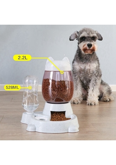 Soulader Otomatik Kedi Ve Köpek Mama Kabı Yenilemeli Su Çeşmesi Besleme Makinesi Evcil Hayvan Yemeklik Suluk Kap