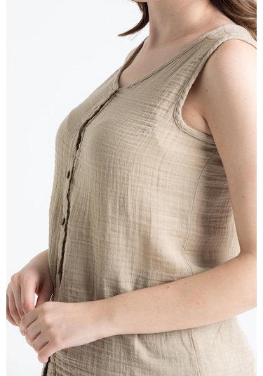 Kolsuz Müslin Melis Bluz Vizon Vzn-vizon