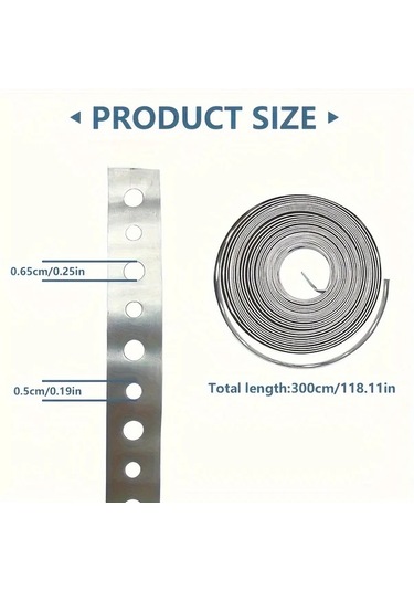 Willowhaven 1 Adet Galvanizli Çelik Askı Şeridi 196.85 İnç Boru Destek Ve Sac İşleri İçin
