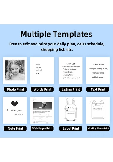 Xindoker C23 Beyaz Bluetooth Termal Etiket Yazıcı - Fotoğraf, Not, Defter, Fiş Yazdırma - 1200mah Batarya + 1 Termal + 10 Yapışkan Kağıt