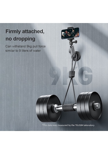 Padalink Telesın Cmm-001 Alüminyum Manyetik Kamera Bulonu - 360 Döner İki Top Kafa, 9kg Yük Kapasitesi, Spor Kamera Ve 1/4" Adaptörleri İle Uyumlu Gopro 12/11/10/9/8/7 Dahil Siyah