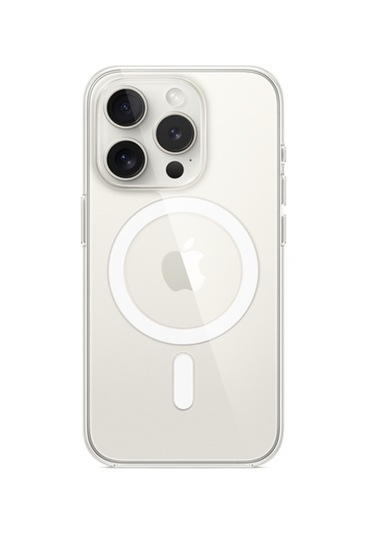 Schitec İphone 15 Pro Max Magsafe Özellikli Şeffaf Kılıf