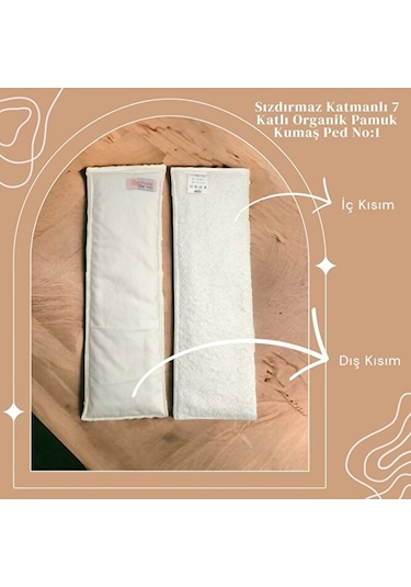 7 Katlı Yıkanabilir Bebek Krem 1 Numara 1 Numara