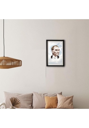 Atatürk Tasarımlı Yapışkanlı Sök Tak Çerçeve 20x30cm 32772